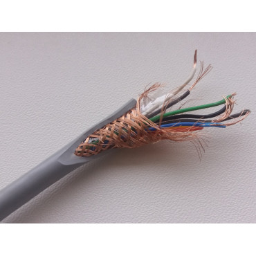 Кабель передачи данных экранированный 2 х 0.14 медный гибкий 26 AWG
